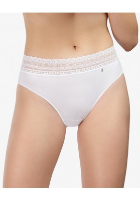 Slip coton dentelle geometrique Avet Avet Slip