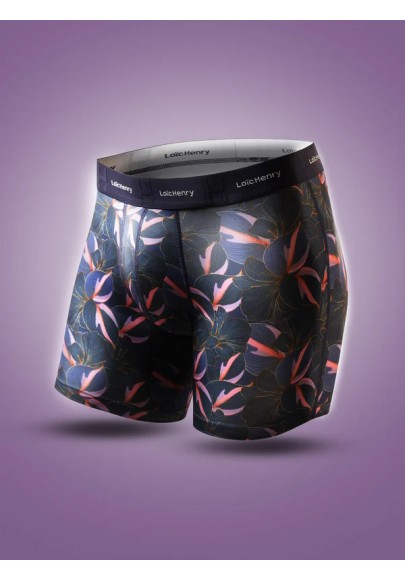 Boxer black flowers Loïc Henry Loic Henry Boxer